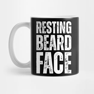 Resting Beard Face Funny Beard Parody Bearded T-Shirt Mug